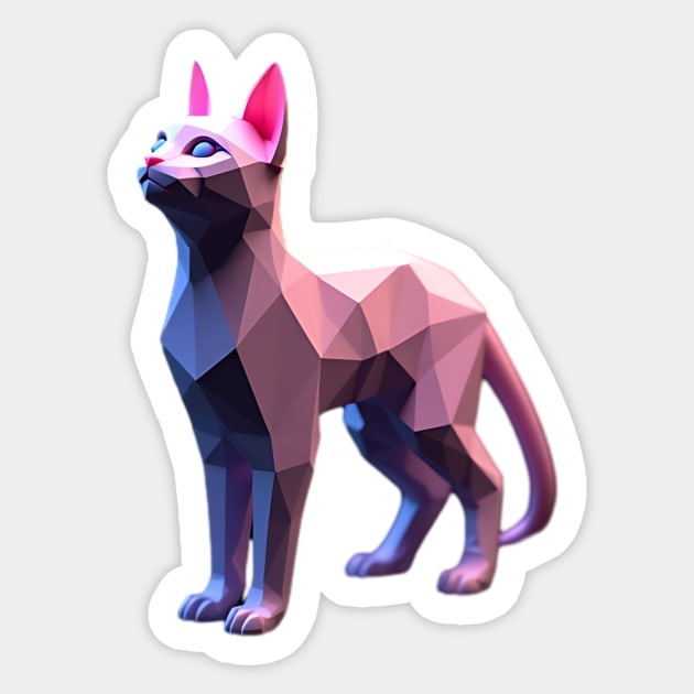 3D Cat Sticker by animegirlnft